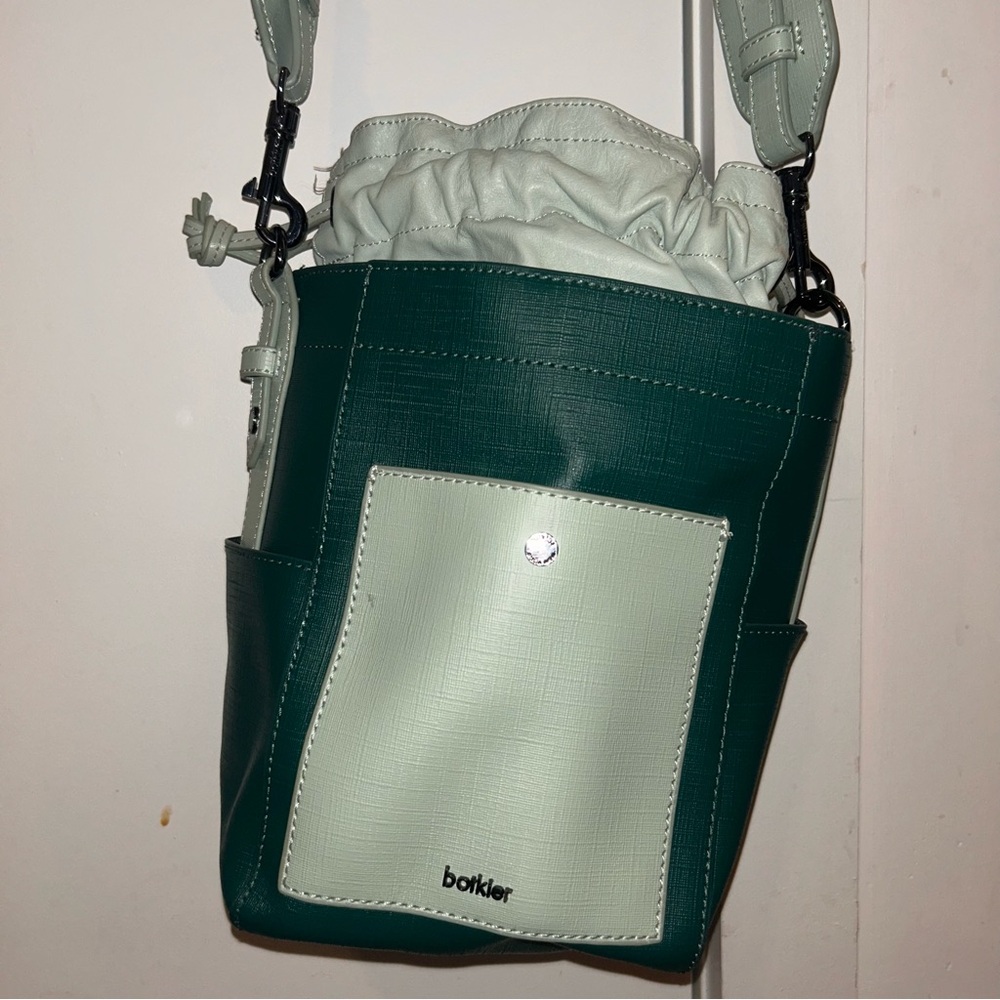 Botkier Two-Tone Crossbody Bag in Green and Mint